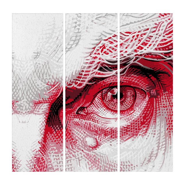 Eyes of Ancient Evil – Red Warning Triptych (Front)