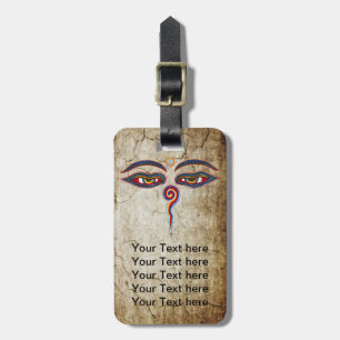 Eyes Of Buddha / Augen der Weisheit Luggage Tag