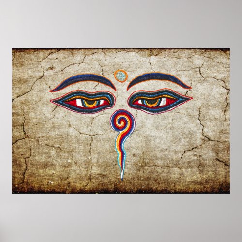 Eyes Of Buddha  Augen der Weisheit Poster