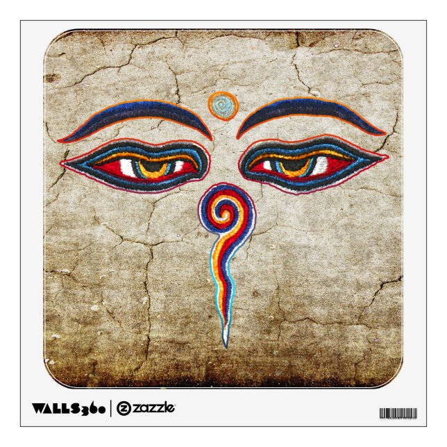 Eyes Of Buddha / Augen der Weisheit Wall Sticker (Front)