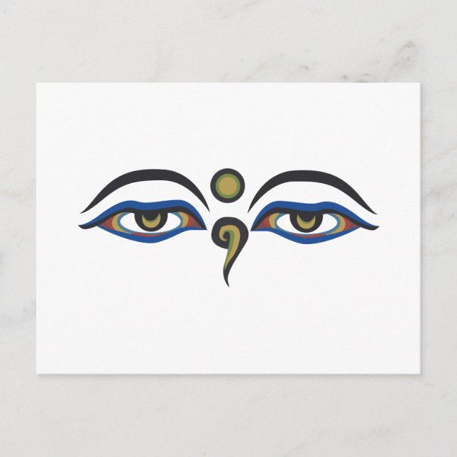 Eyes Of Buddha Postcard (Front)
