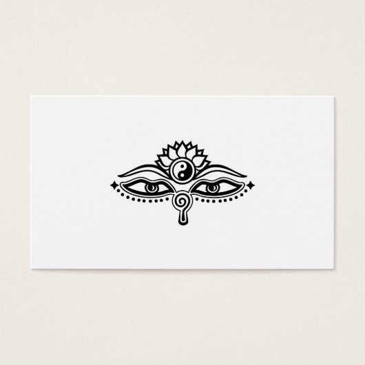 Eyes of Buddha, Yin Yang, Wisdom & Enlightenment (Front)