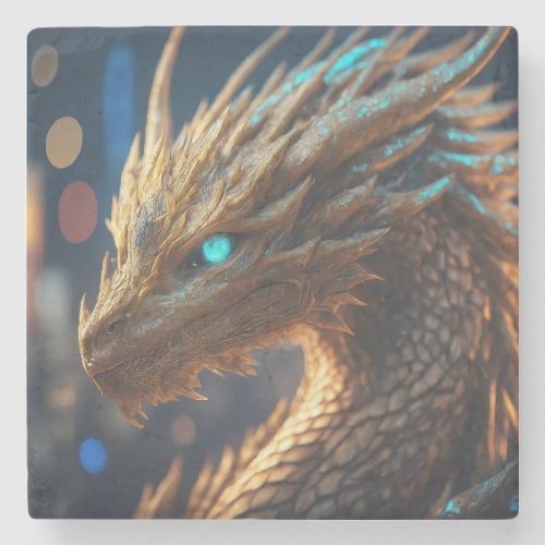 Eyes of the Dragon Stone Coaster