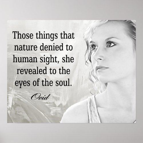 Eyes of the Soul __ Ovid  Quote Poster