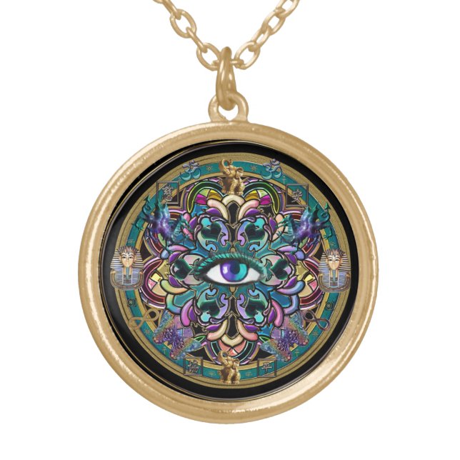 Eyes of the World Mandala Necklace (Front)