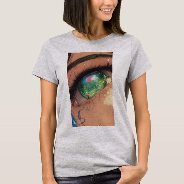 Eyes on Fashion: Statement Eye Print Tee (Front)