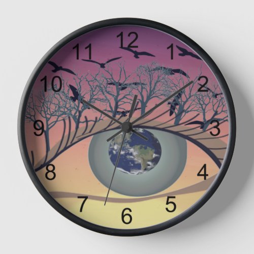 Eyes on the world earth and environment climate   clock