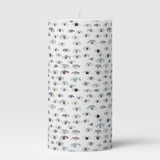 Eyes on You Pillar Candle
