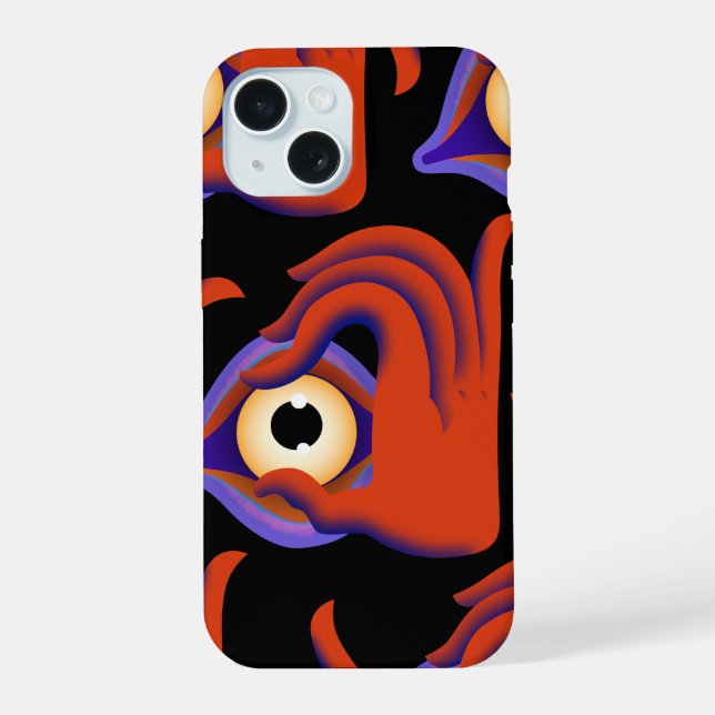 eyes open iphone case (Back)