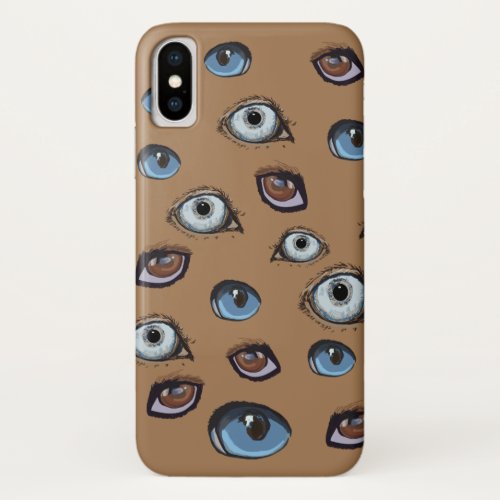 Eyes Pattern iPhone X Case