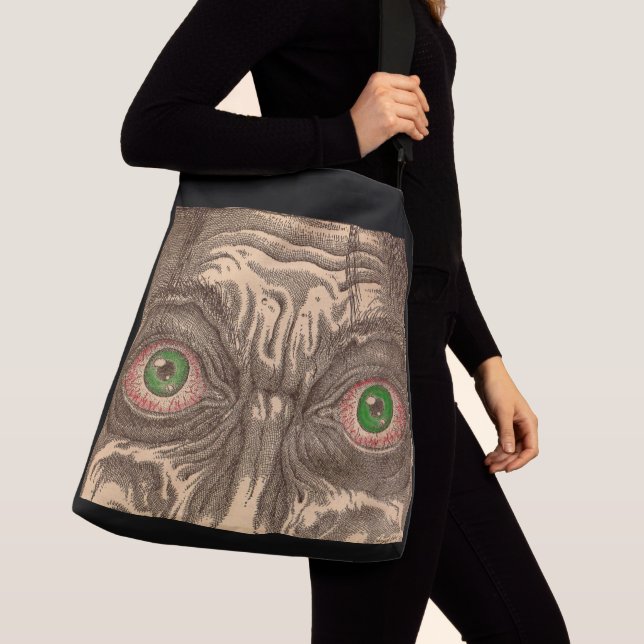 eyes print crossbody bag (Close Up)