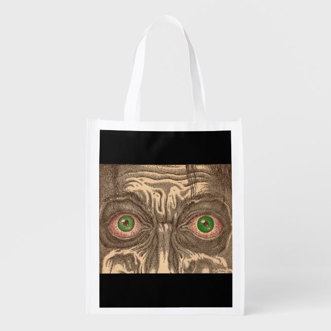 eyes print grocery bag (Front)