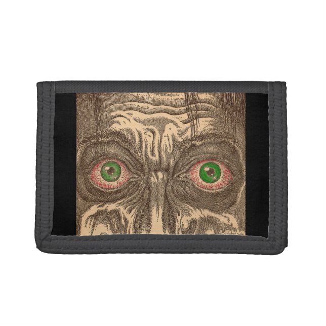 eyes print trifold wallet (Front)