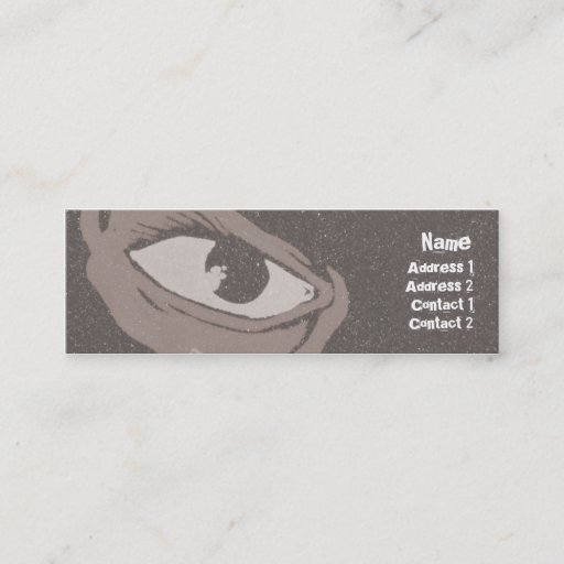 Customizable Eyes - Skinny Business Card Templates