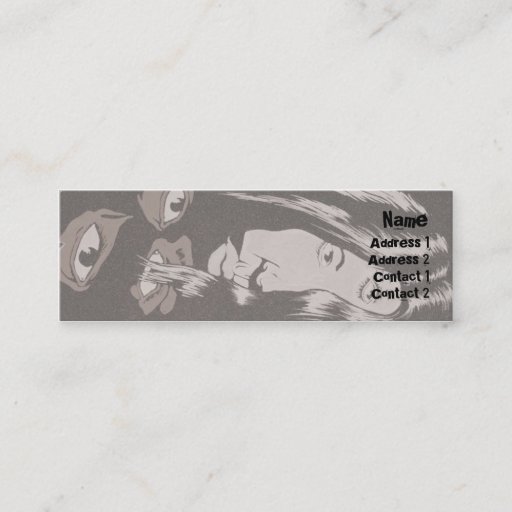 Customizable Eyes - Skinny Business Card Template