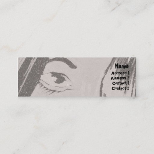 Customizable Eyes - Skinny Business Card