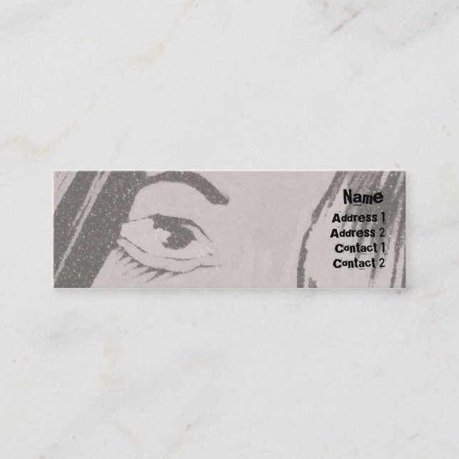 Eyes - Skinny Mini Business Card (Front)