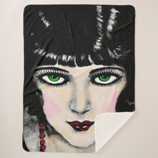 eyes that charm sherpa blanket