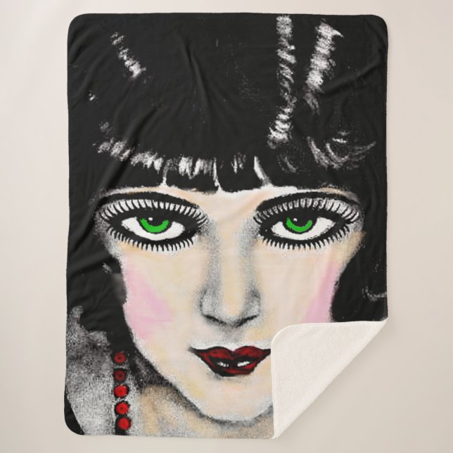 eyes that charm sherpa blanket (Front)