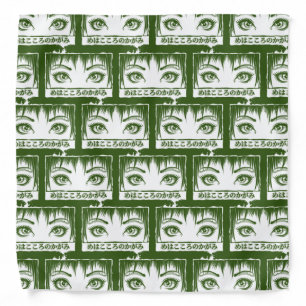 Eyes, The Window To The Soul, Manga Illustration Bandana