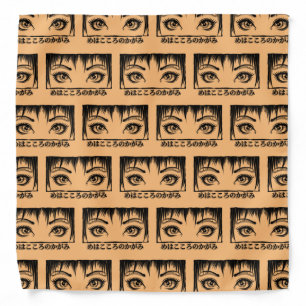 Eyes, The Window To The Soul, Manga Illustration Bandana