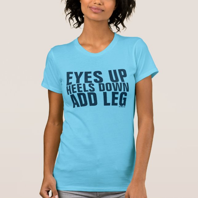 Eyes Up. Heels Down. Add Leg Muscle Tank in Blue (Front)