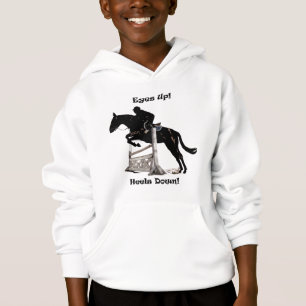 Eyes Up! Heels Down! Horse Hoodie