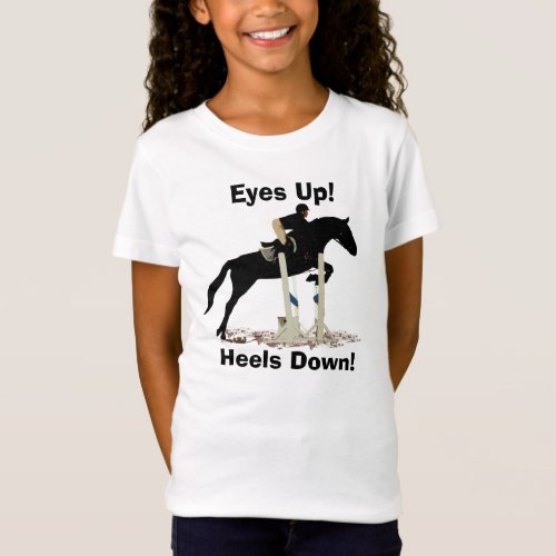 Eyes Up Heels Down Horse Jumper T_Shirt