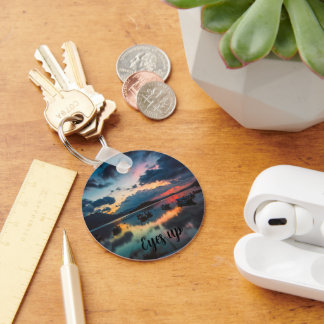 Eyes Up Inspirational | Sunset Reflection Keychain