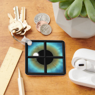 Eyes Windows To The Soul Premium Square Keychain