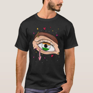 Eyes With India Flag for Indian people and India T-Shirt