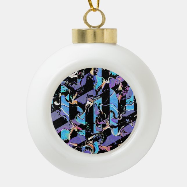 Eyesore  ceramic ball christmas ornament (Front)