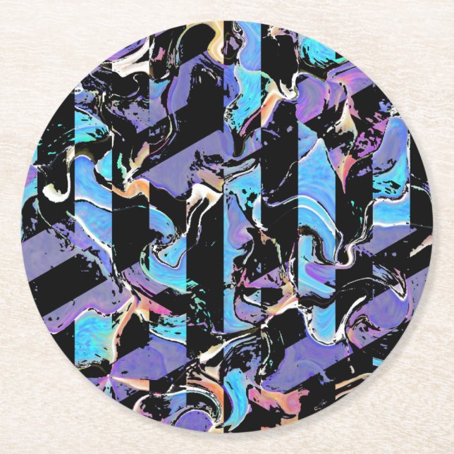 Eyesore  round paper coaster (Front)