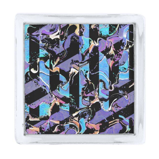 Eyesore  silver finish lapel pin (Front)