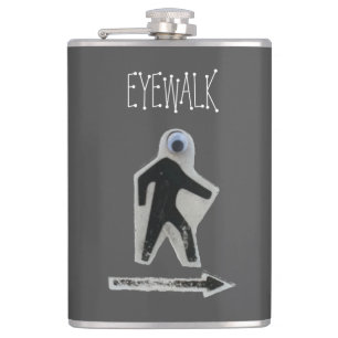 EyeWalk Vinyl Wrapped Flask