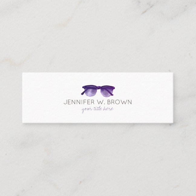 Eyewear Eye Doctor Ophthalmologist Loyalty Card