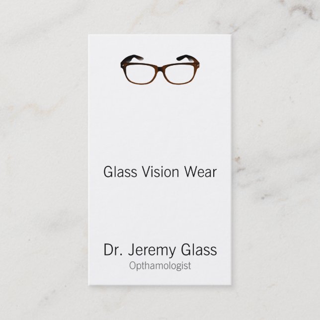 Eyewear Glasses Appointment Card (Front)