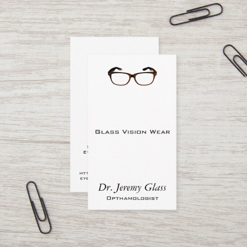 Eyewear Glasses Business Card