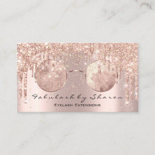Eyewear Optical Optometrist Eyeglasses Pink Rose Business Card