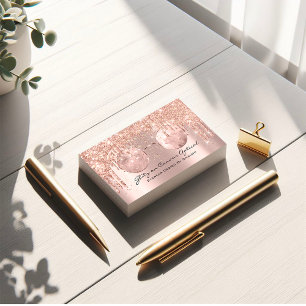 Eyewear Optical Optometrist Eyeglasses Rose Gold Business Card