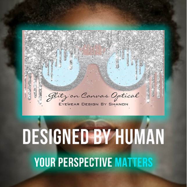 Eyewear Optical  Optometrist Eyeglasses Rose Gray Business Card (Eyewear Optical Optometrist Eyeglasses Rose Gray Business Card)