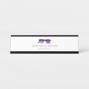 Eyewear Optometrist Eye Doctor  Desk Name Plate