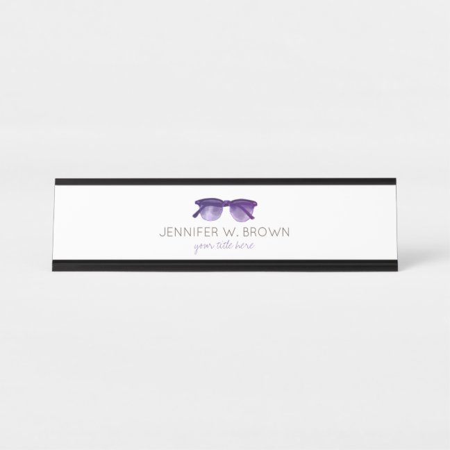 Eyewear Optometrist Eye Doctor Desk Name Plate