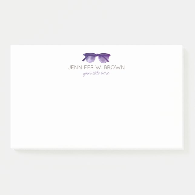 Eyewear Special Eye Glasses Spectacles Post-it Notes (Front)