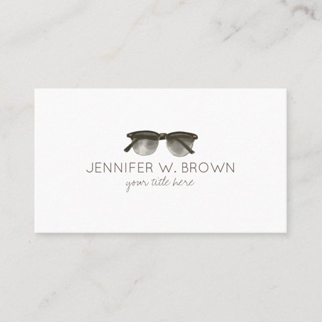 Eyewear Specialist Eye Glasses Spectacles sage Business Card
