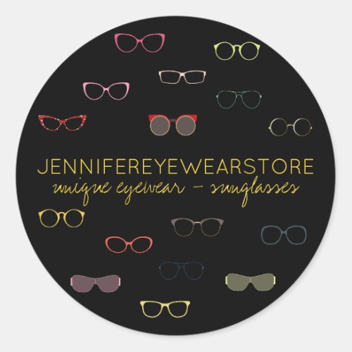 Eyewear Specialist sunglasses store Classic Round Sticker