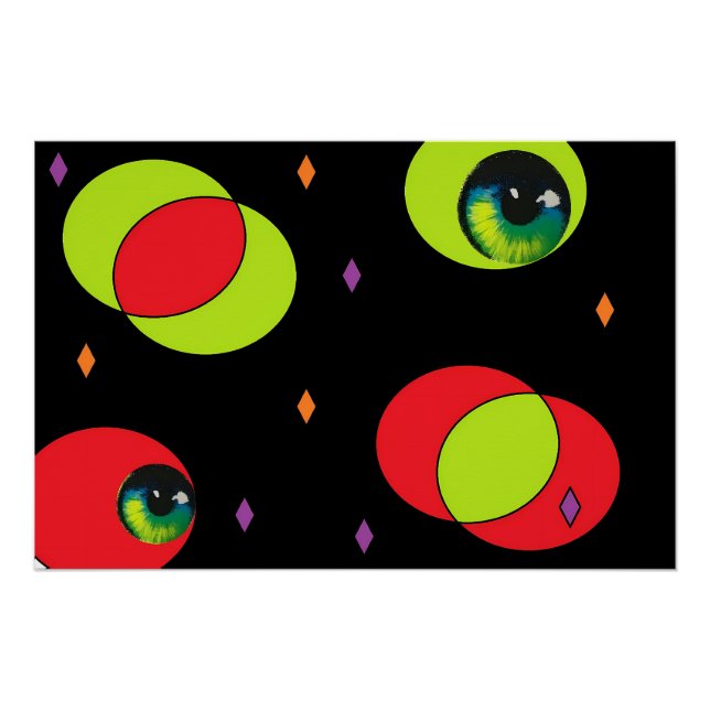 Eyezeen - Ken Gage Abstract Art Poster (Front)