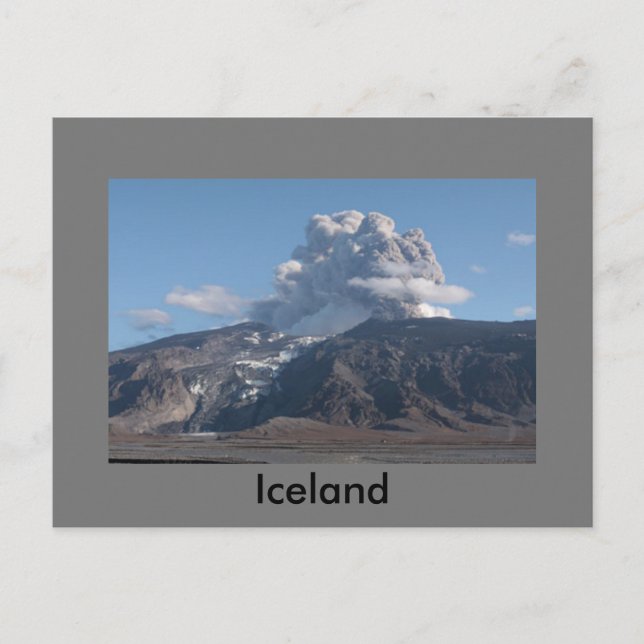 Eyjafjallajökull eruption, Iceland Postcard (Front)