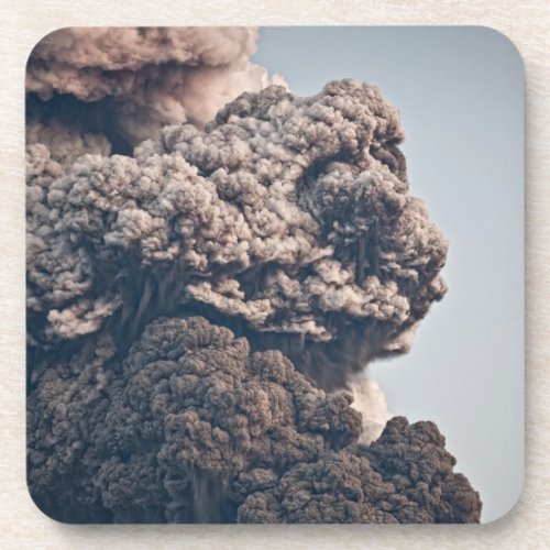 Eyjafjalljokull Volcanic Eruption Beverage Coaster