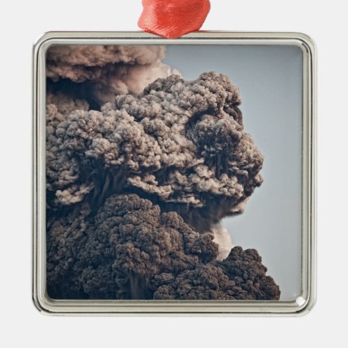 Eyjafjalljokull Volcanic Eruption Metal Ornament